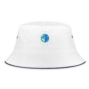 La Terre en bref - Planet Earth Minimalist - Bob - blanc/marine - Devant