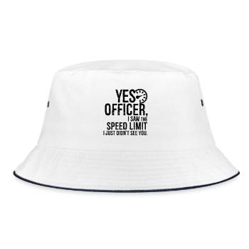 Ouais officier j’ai vu la limite de vitesse je n’ai tout simplement pas - Bob - blanc/marine - Devant