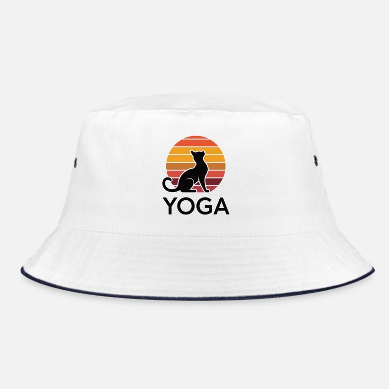 Zen Cat in Sunset Bucket Hat