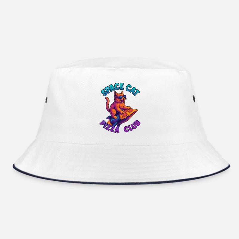 Pizza SpaceCat - Bob - blanc/marine