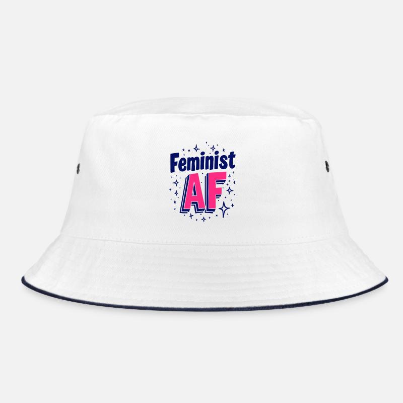Feminist AF Statement Saying Sayings Bucket Hat
