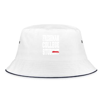 Freshman First Year College Life Starter - Bucket Hat - white/navy - Front