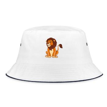 Lion drôle – Le roi avec charme - Bob - blanc/marine - Devant