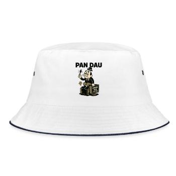 müder DAU mit usb und computer 404 - Bucket Hat - Weiß/Navy - Vorne