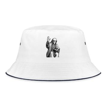 Royal Greeting Medieval - Bucket Hat - white/navy - Front