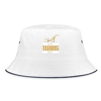 It's Training Day Dog Action Style - Bucket Hat - white/navy - Front