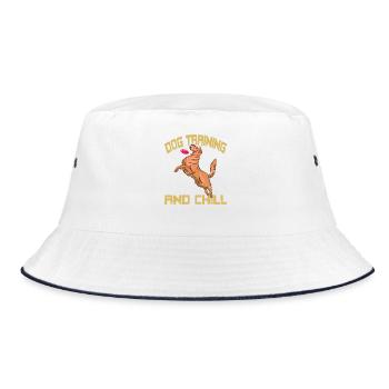 Dressage De Chien Et Chill Drôle Pet Bond Frisbee Play - Bob - blanc/marine - Devant