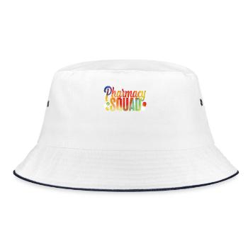 Pharmacy Tech Technician - Bucket Hat - white/navy - Front