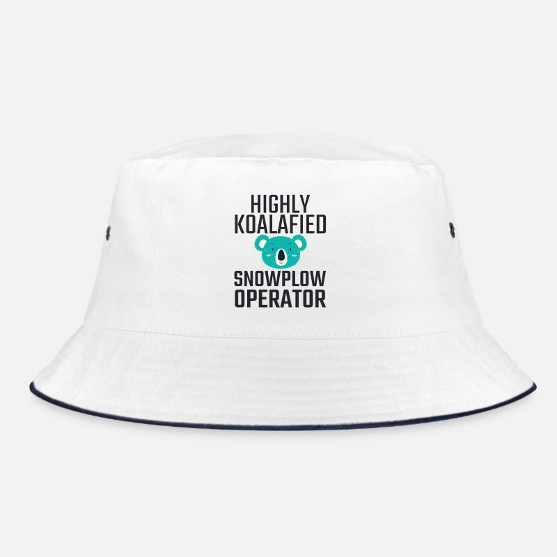 Snowplow Operator Koalafied Schneepflugfahrer Bucket Hat