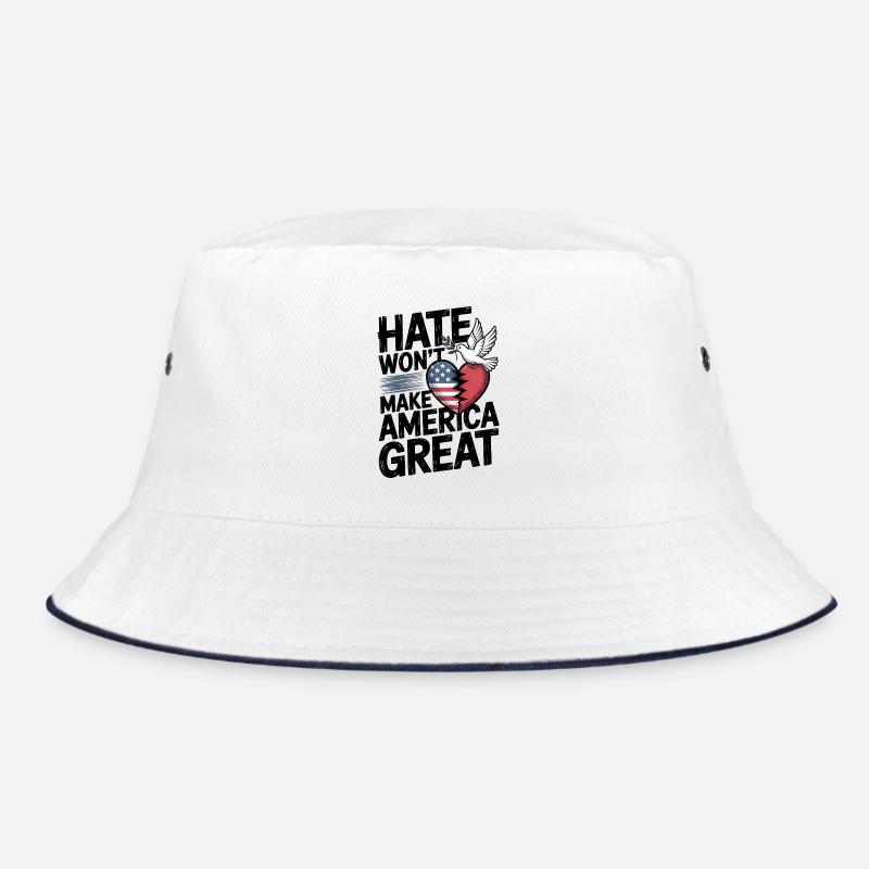Hate Wont Make America Great Bucket Hat