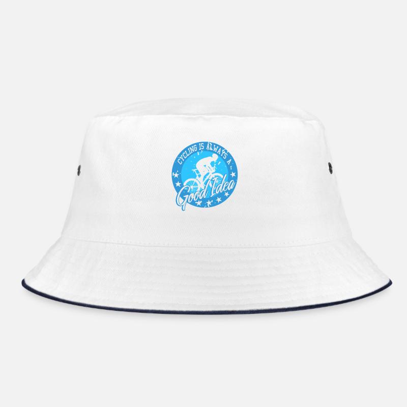 Cycling Is Always A Good Idea Motivation Ride Bucket Hat
