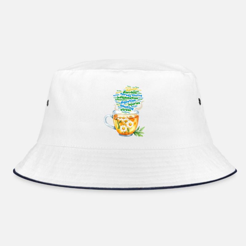 Chamomile tea for stress Bucket Hat