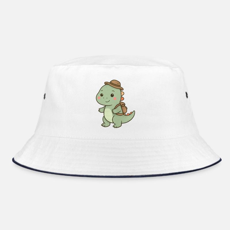 Kuscheliger Dino mit Abenteuerhut Bucket Hat
