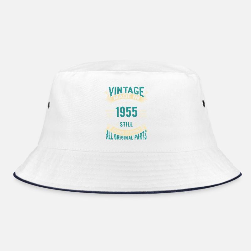 Vintages 1955 klassisches Textdesign Bucket Hat