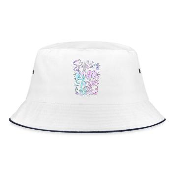 Sisters Road Trip 2026 Design - Bucket Hat - white/navy - Front
