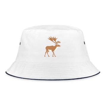 Karibu - Bucket Hat - Weiß/Navy - Vorne