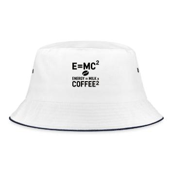 E=MC2 Physique Dicton Caféine Nerd Énergie Café - Bob - blanc/marine - Devant