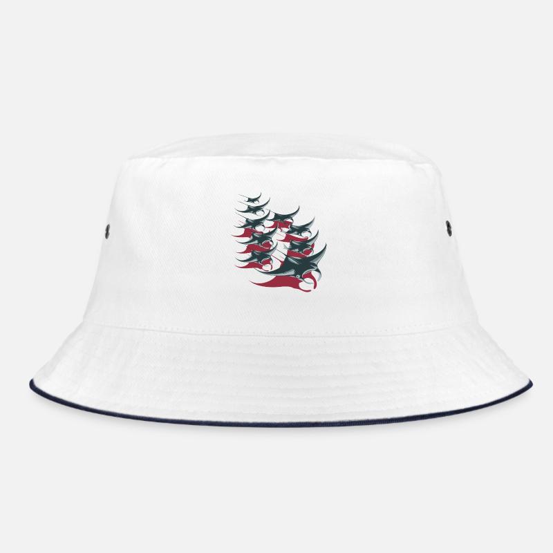 Manta Ray School – Elegant Underwater World Bucket Hat