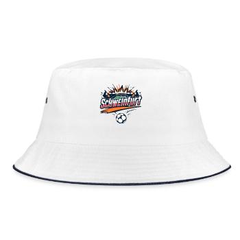 Schweinfurt Football Fan Design - Bucket Hat - white/navy - Front