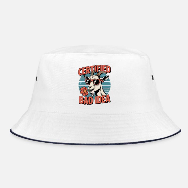 Zertifizierte Bad Idea Ziege Bucket Hat