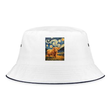 Vache des Highlands - Bob - blanc/marine - Devant