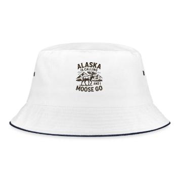 Alaska Appel Motifs Nature Design - Bob - blanc/marine - Devant