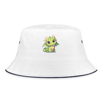 Dragon Dragon - Bucket Hat - white/navy - Front