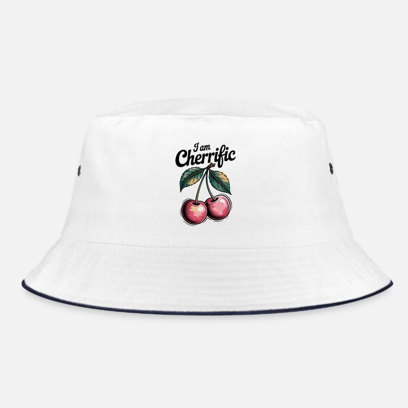 Kirsche Vintage I Am Cherrific Boho Kirschen Bucket Hat