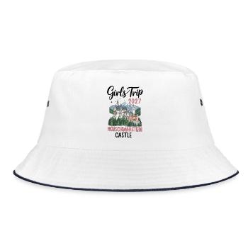 Girls Trip 2027 Neuschwanstein Castle - Bucket Hat - Weiß/Navy - Vorne