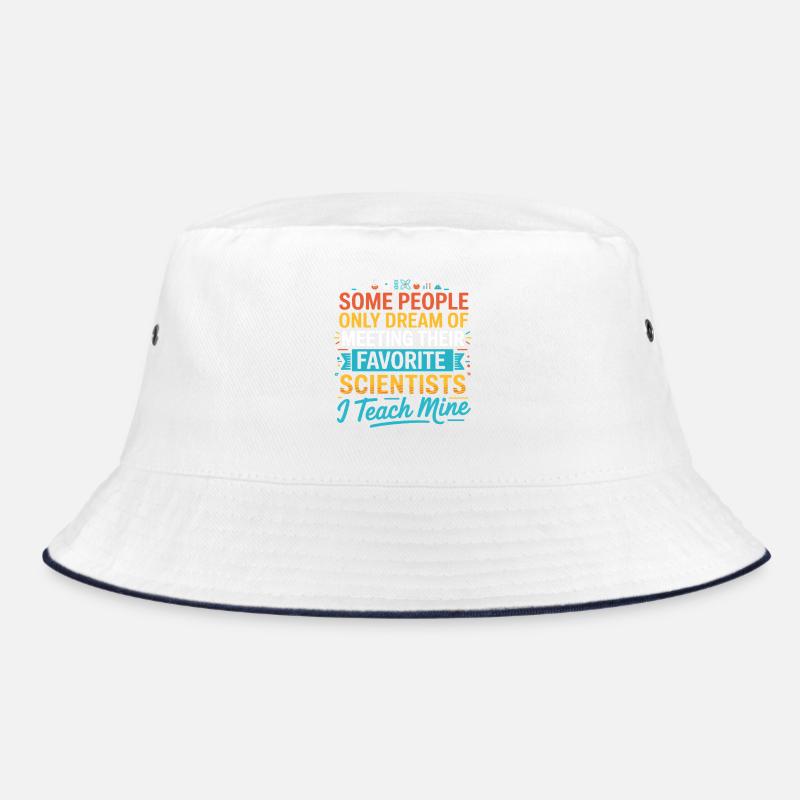 Science Lover Saying - Bucket Hat - white/navy