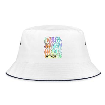 Malle Party Mode Activated - Bucket Hat - white/navy - Front