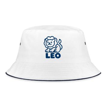 Signe du zodiaque Lion Minimaliste mignon - Bob - blanc/marine - Devant