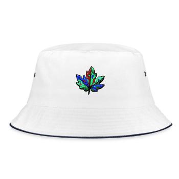 Feuille d'érable colorée d'automne - Bob - blanc/marine - Devant