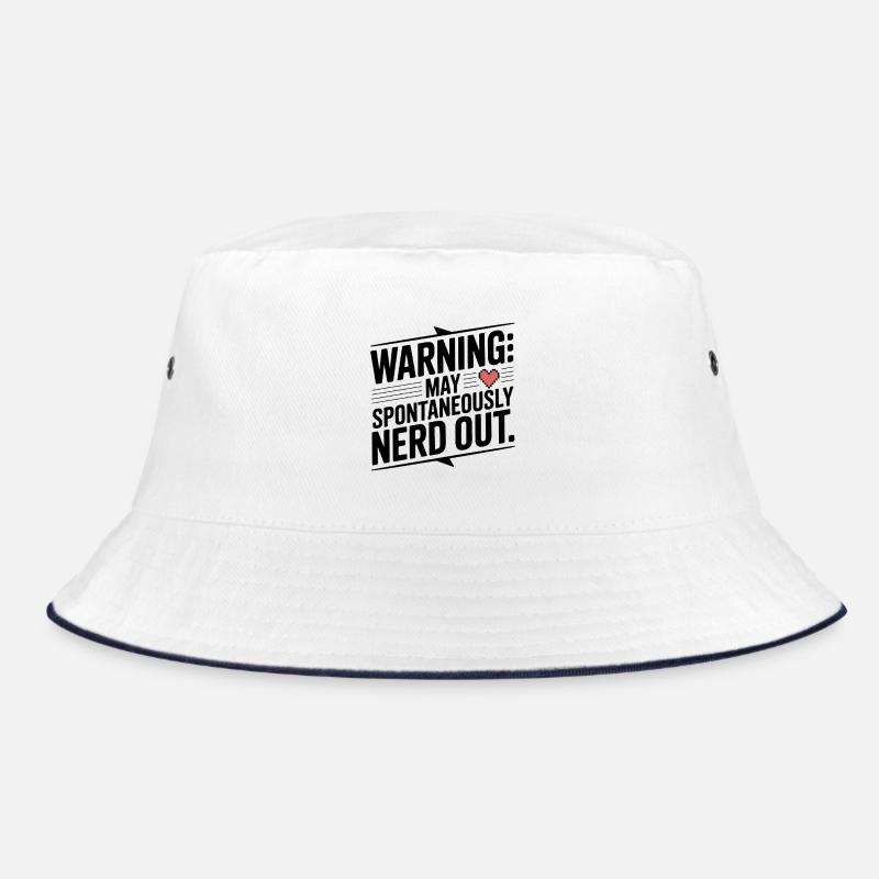 Warnung kann spontan nerd werden Bucket Hat