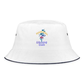 Horse Dad - Sie wiehern, ich zahle - Bucket Hat - Weiß/Navy - Vorne