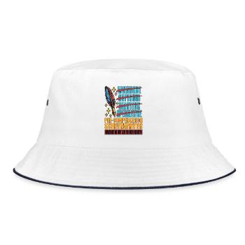 Screenwriter Wannabe Aspiring Amateur Journalist - Bucket Hat - white/navy - Front