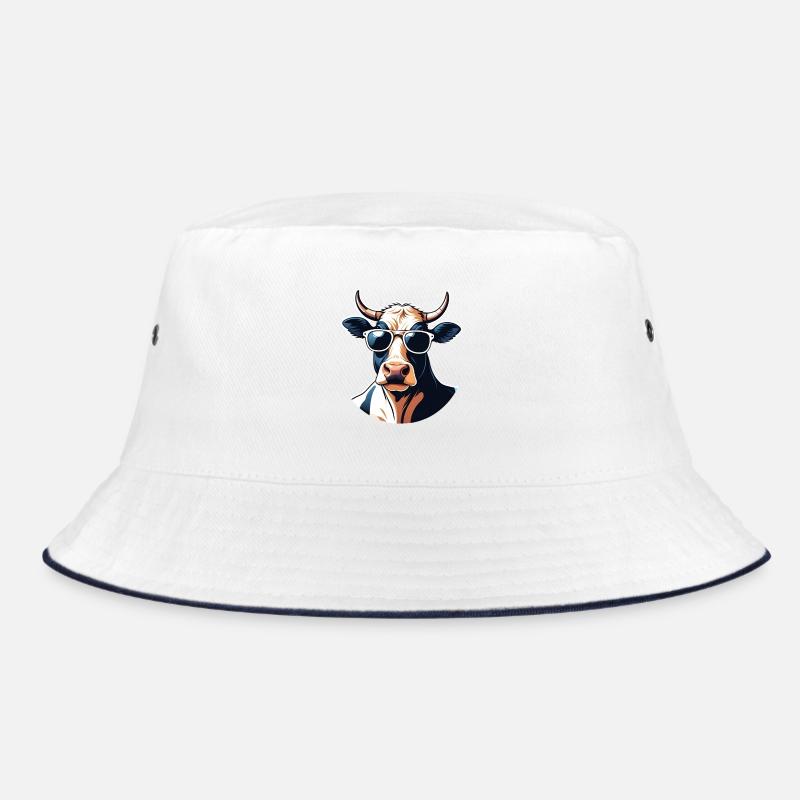 Vache décontractée avec des lunettes de soleil Bob