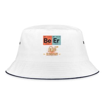 Design de t-shirt Elemental Beer inspiré de la science - Bob - blanc/marine - Devant