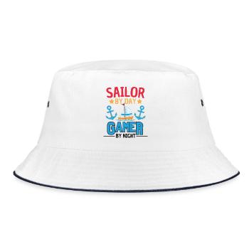 Citation de Sailing Gamer : Sailor Gaming - Bob - blanc/marine - Devant