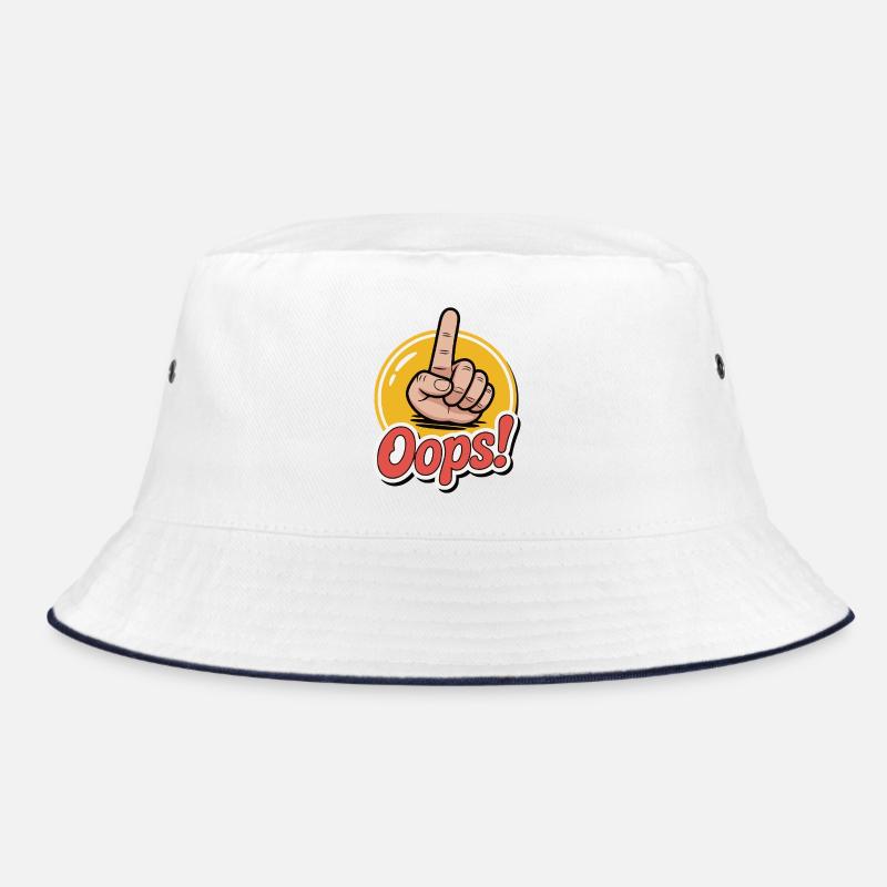 Bold Hand Gesture Graphic Design Bucket Hat