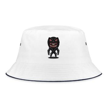 Caustic Giant Ghoul halloween - Bucket Hat - white/navy - Front