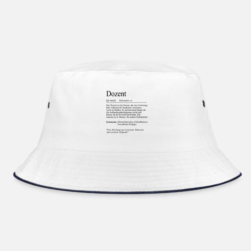 Unispruch "Dozent" Student Geschenk, Studenten Bucket Hat