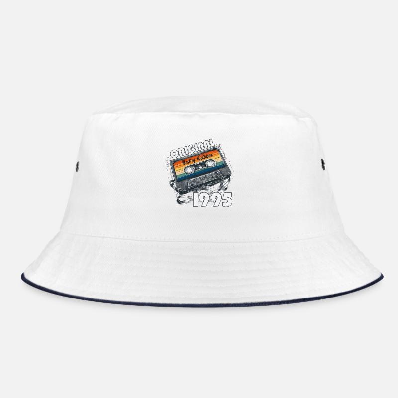 30th Birthday Cassette October Year 1995 Bucket Hat