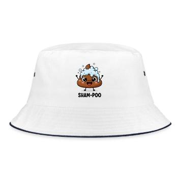 Foamy Poo Party - Bucket Hat - white/navy - Front