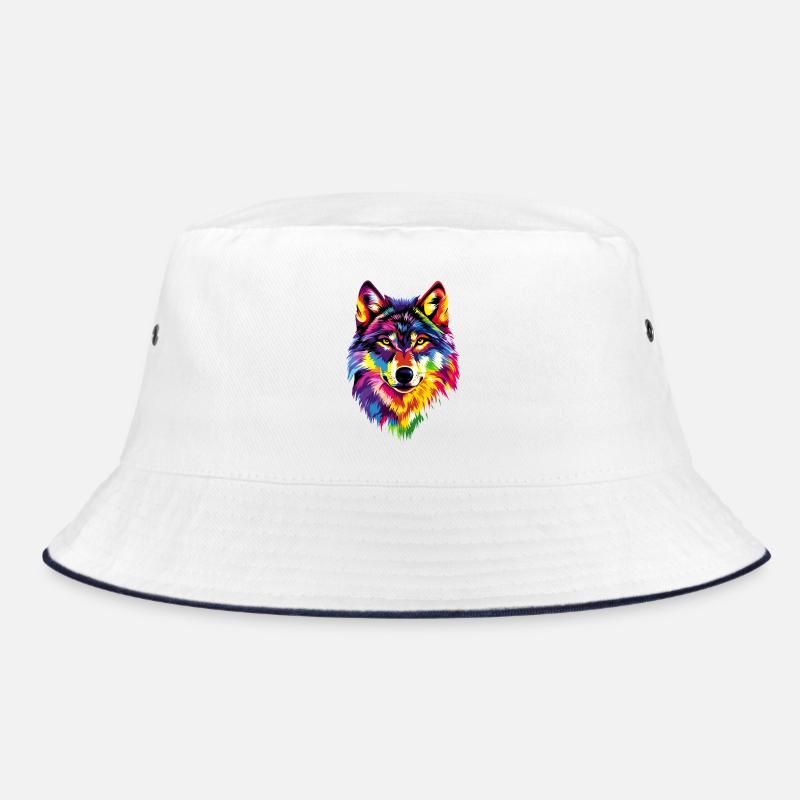 Wolf Liebe Wölfe Wolfsrudel Wolfshund Wilder Wolf Bucket Hat