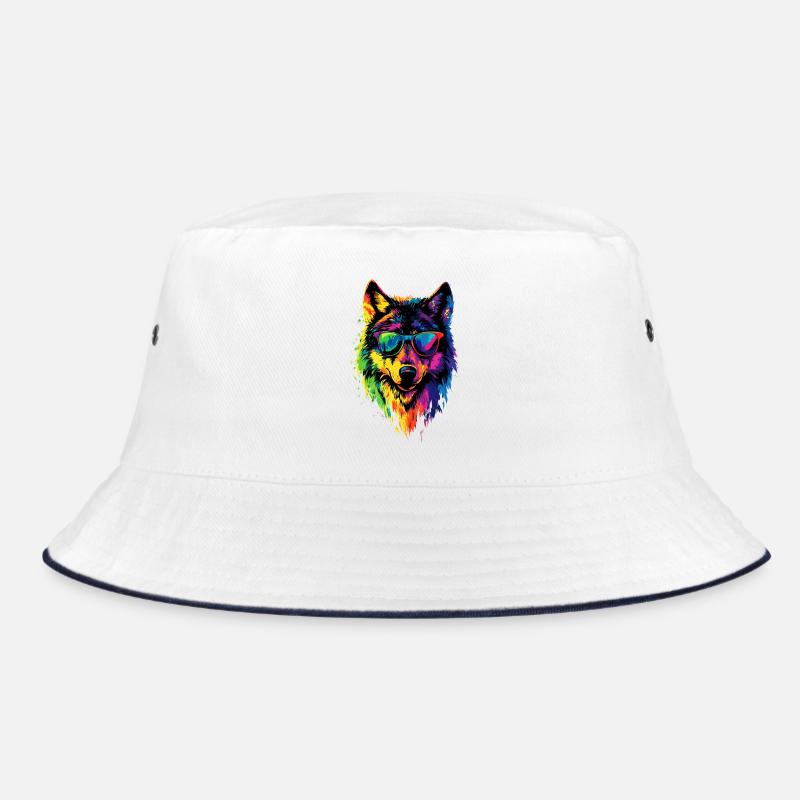 Wolf Liebe Wölfe Wolfsrudel Wolfshund Wilder Wolf Bucket Hat