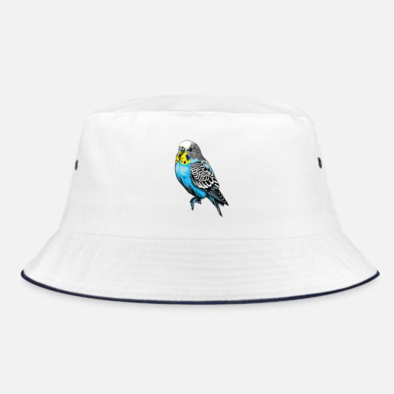 Colorful Budgie Vector Design Bucket Hat
