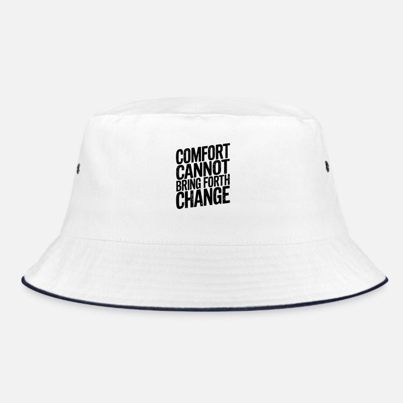 Empowering Change Inspirational Quote Design Bucket Hat