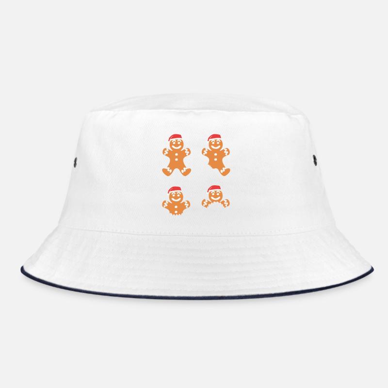 Gingerbread Christmas Gingerbread Man Gingerbread Bucket Hat