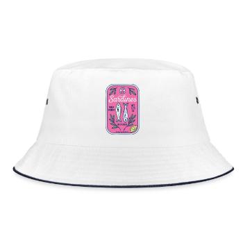 Sardines - Bucket Hat - white/navy - Front